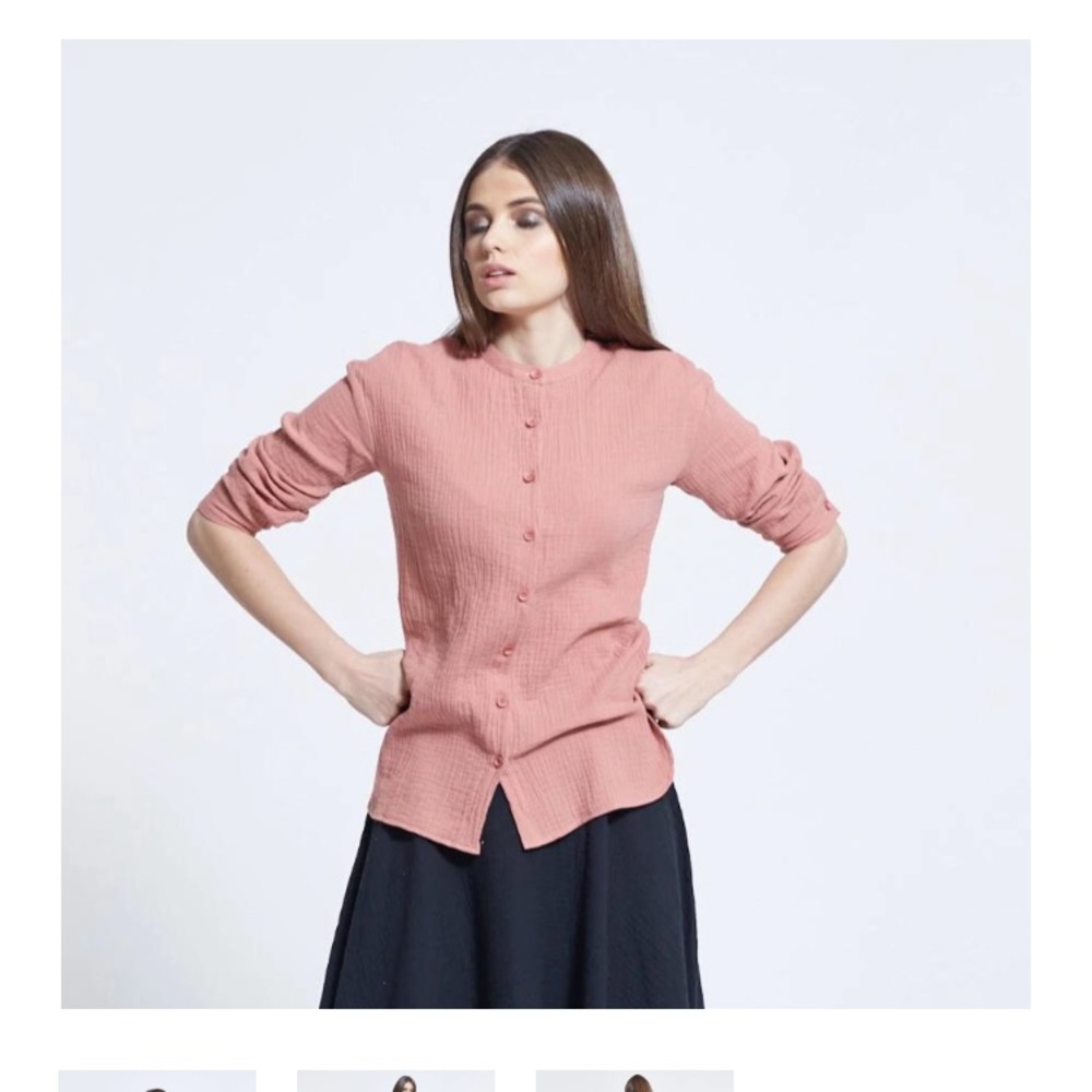 GAUZE BLOUSE - PINK